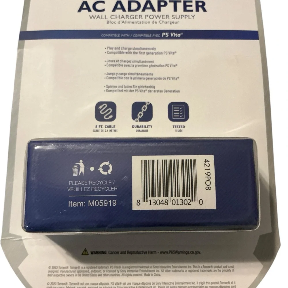 Black AC‎ Adapter for PS Vita